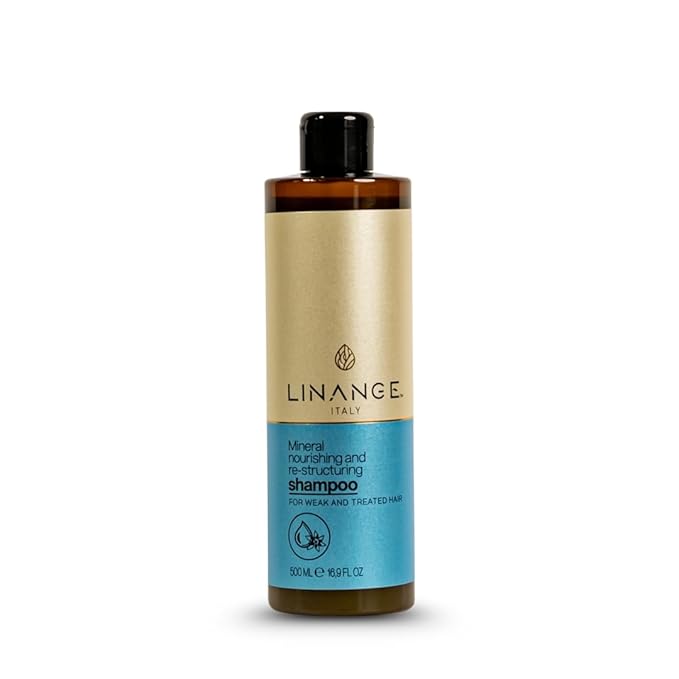Linange Mineral Shampoo, Mask & Bi-Phase Spray Home Kit | Complete Hair Care System for Damaged & Treated Hair | Mineral-Enriched Formula with Almond Proteins