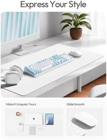 YSAGi Desk Protector&Blotter, Non-Slip Waterproof Leather Mouse Pad