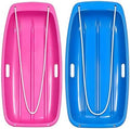 Snow Sled for Kids and Adult, Toboggan Sled with Plastic Cold-Resistant 35"