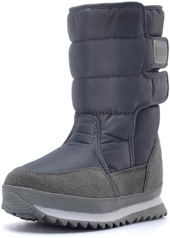DADAWEN Women's Waterproof Frosty Snow Boot