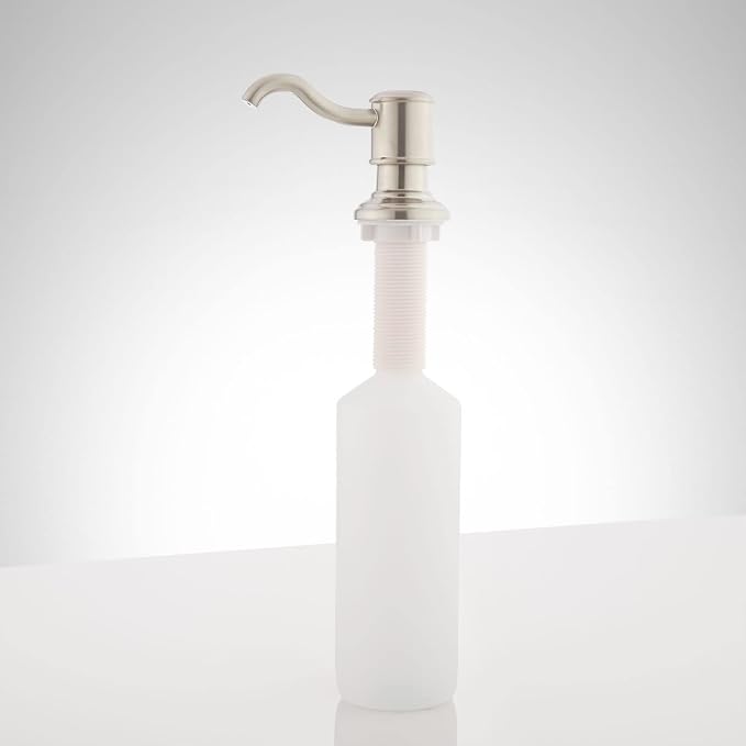 Signature Hardware 448559 Amberly Soap Dispenser - Polished Nickel