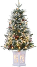 GAOMON 3FT Prelit Christmas Tree, Artificial Xmas Tree with Lighting Base