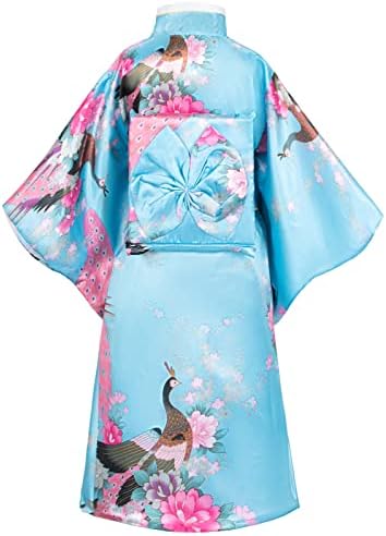 Japanese Traditional Dress Kimono Robe for Kids Girls Costume