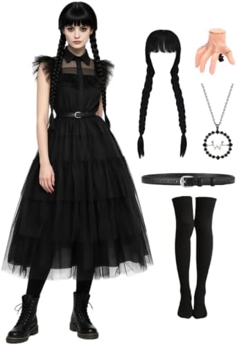Adult Dress for Women Gothic Family Princess Costume with Accessories Set
