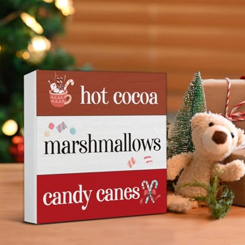 Hot Cocoa Bar Winter Decorations Indoor - Christmas Decor