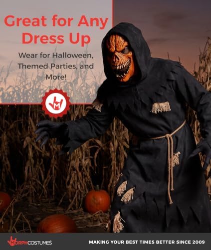 Morph Scary Pumpkin Costume Adult, Halloween Costumes for Men