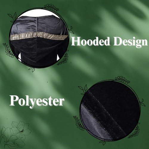 Colorful House Women Hooded Medieval Renaissance Dress Halloween for Adult