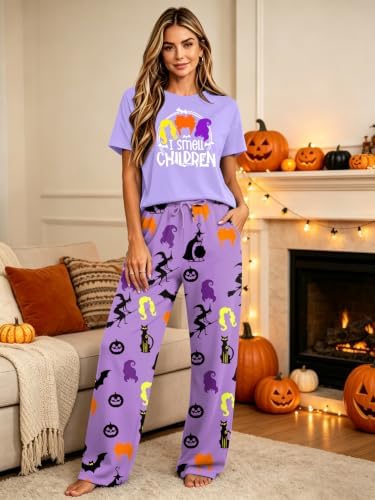 Skull Sets for Women Halloween Bloody Shirts Dancing Skeleton 2 Pc Set