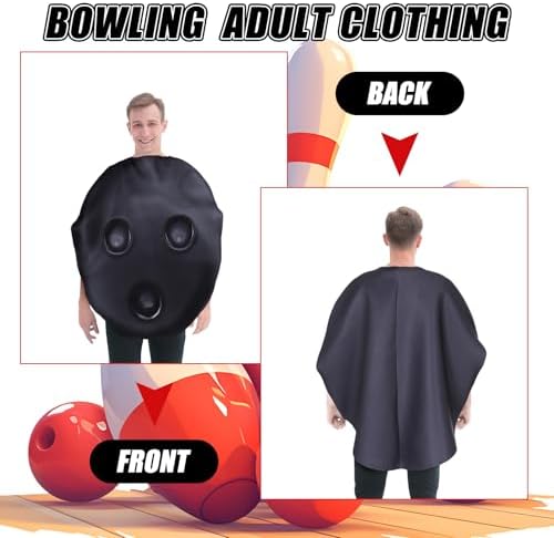 Newcotte 2 Pcs Funny Halloween Bowling Pin Adult Costumes Set for Couples