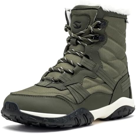 HOBIBEAR Women's Barefoot Snow Boots, Wide Toe Box, Ankle Winter Shoes