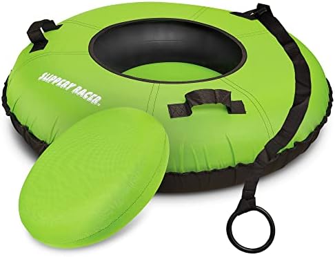 Slippery Racer Heavy Duty Commercial Snow Tube, Hard Bottom, Cushion Insert, Canvass Cover-42”
