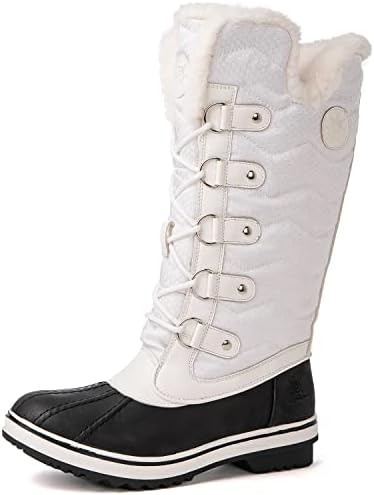 kingshow Globalwin Women’s Snow Boots – Mid-Calf-Length Winter Boots For Women with Faux Fur Lining, Insulated Cold Weather Protection, and Non-Slip Traction Sole