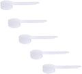 11cc Long Handle Measuring Scoop (2 Teaspoon / 11mL) - Heavy-Duty Plastic Spoon for Powders, Pre-Workout, Supplements, and Spices, 5-Pack