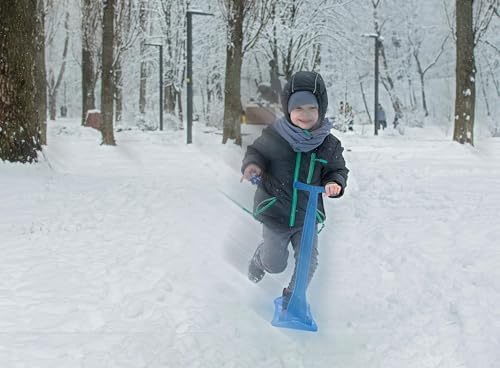 Superio Kids Snow Scooter, Ski Scooter, Snowboard, Snow Sled, Sledge Folding Sliding Ski Snowboard with Grip Handle