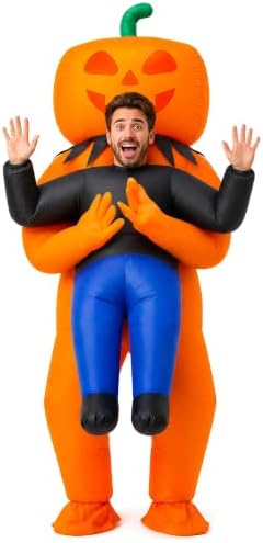HOPOCO Halloween Pumpkin Monster Inflatable Costume for Adults