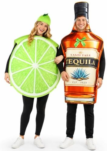 Tequila and Lime Couples Halloween Costumes 3PCS Funny Adult Set