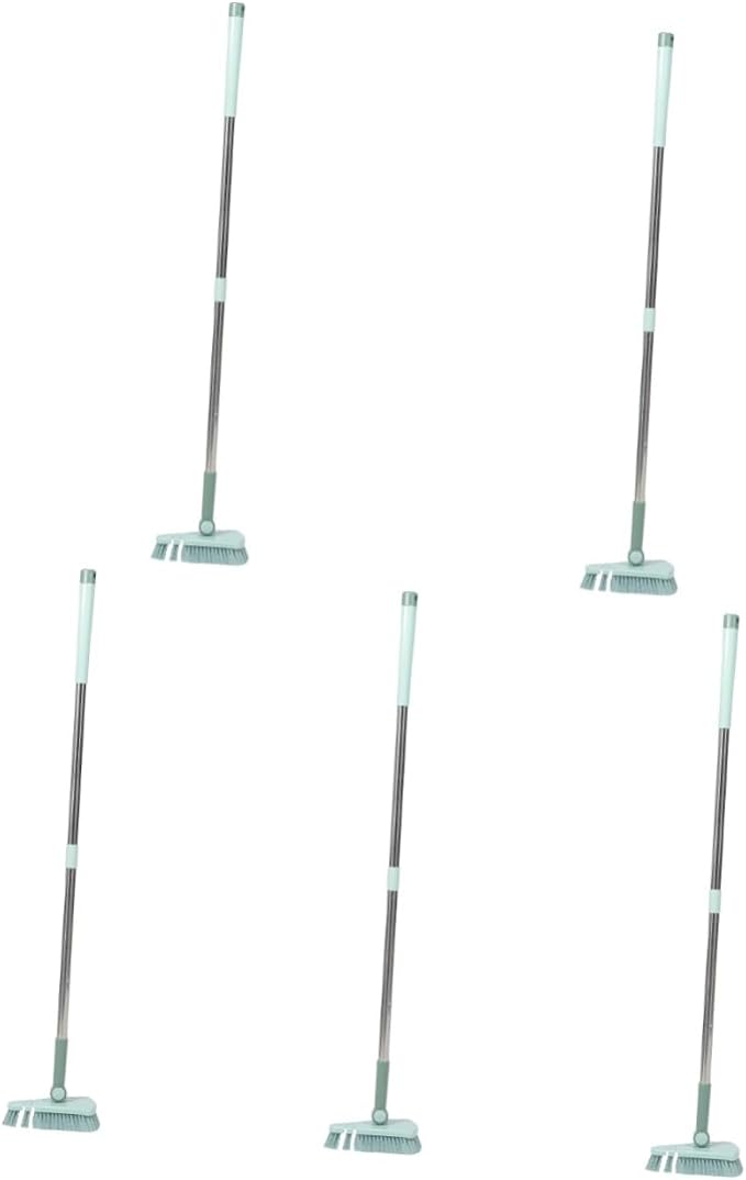 HANABASS 5pcs Swimming Pool Cleaning Brush Handle Floor Scrubber Brush for Walls Tiles Sinks Rotating Design for Hard Reach Areas Sturdy Material Nordic