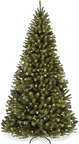 Best Choice Products 4.5ft Artificial Christmas Tree with LED Twinkling Lights, Pre-Lit Spruce Realistic Holiday Xmas Décor, 200 Lights, 763 Tips