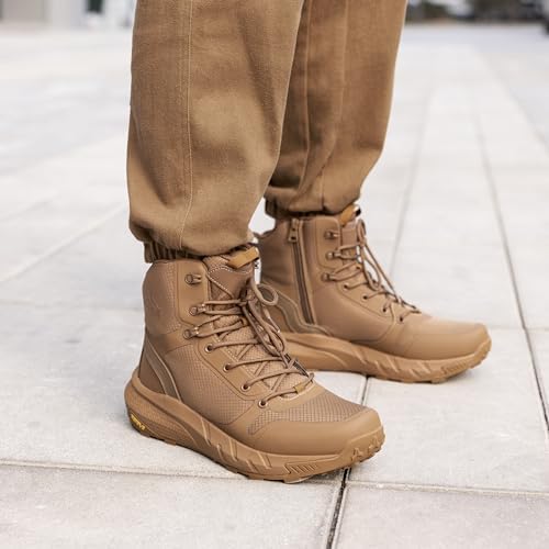 NORTIV 8 Men's Military Tactical Boot Zipper Lightweight