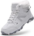Littleplum Womens Snow Boots - Warm Fur Line Anti Slip Winter Short Boots Comfortable Lace Up Ankle Booties for Outdoor Hiking