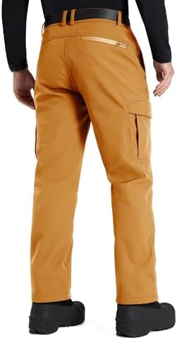 FREE SOLDIER Men's Outdoor Softshell Snow Ski Pants
