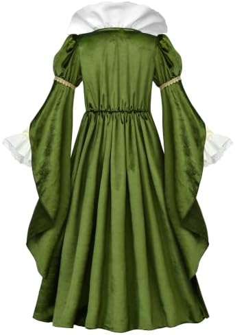 Relibeauty Queen Elizabeth Costume for Girls Dress Renaissance Medieval