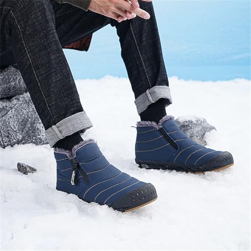 Jakcuz Women Snow Boots Water-resistant Side Zipper