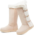 Women's Mid Calf Furry Snow Boots Warm Winter Boots