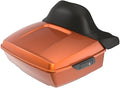 Advanblack Motorcycle King Trunk Tour Trunk Pack Luggage +Wrap-Around Backrest Pad for '97-'24 Harley Touring/Softail