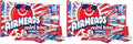Airheads Candy Mini Bars, Red, White, & Blue, Assorted Flavors Variety Bag, Party, Non-Melting, 12 oz Bag (Pack of 2)