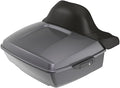 Advanblack Road Glide Tour Trunk Pack Smoke Gray King Tour Trunk Pack Luggage +Wrap-Around Backrest Pad for '97-'25 Harley Touring Road King Street Glide Electra Glide CVO Models