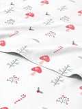 Christmas Sheet Set, Season Greetings, Holiday Xmas Bedding Set - Twin Size