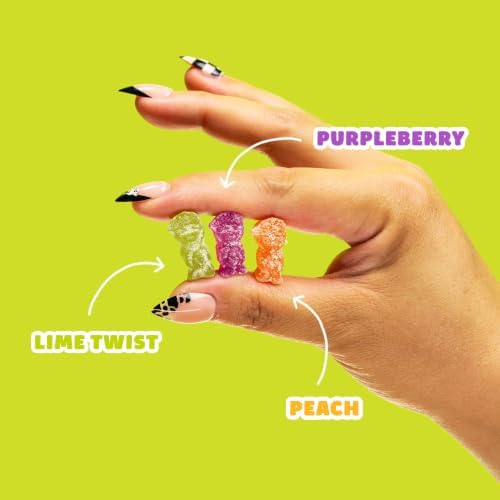 SmartSweets Sour Zombie Buddies Low Sugar Gummy Candy, Healthy Snacks for Kids and Adults, Halloween Treat, 50g bags, Pack of 14