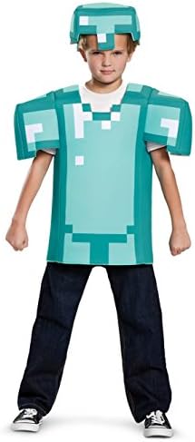 Disguise Armor Classic Minecraft Costume, Blue, Small (4-6)