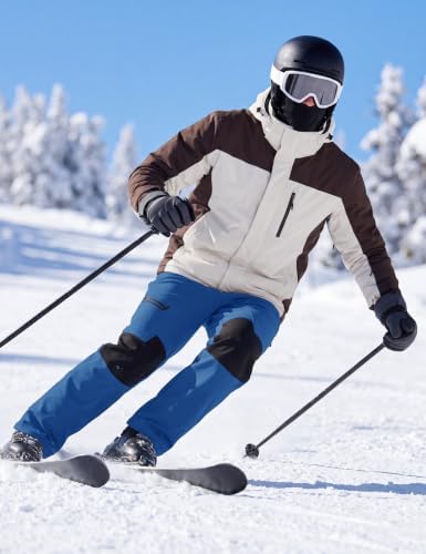 TACVASEN Men's Winter Snow Ski Pants Fleece Lined Waterproof Hiking Work