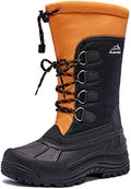 ALEADER Men's Winter Waterproof Insulated Shell Warm Inner Comfortable Outdoor Snow Boots
