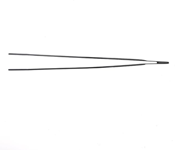 Mercer Culinary 18-8 Stainless Steel Precision Plus Chef Plating Tong, Offset, 7-7/8 Inch Tip, Matte Black
