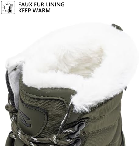 HOBIBEAR Women's Barefoot Snow Boots, Wide Toe Box, Ankle Winter Shoes