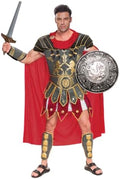 Spooktacular Creations Brave Men’s Roman Gladiator Costume Set for Halloween Audacious Dress Up Party