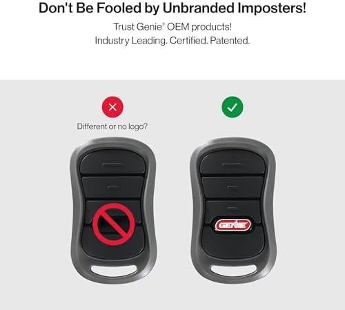 Genie Authentic Garage Door Opener Remote and Wireless Keypad Combo Pack | 3-Button Remote and Wireless Keypad Bundle, Models G3T-R and GK-R, Intellicode Security, Both Compatible with Genie Openers