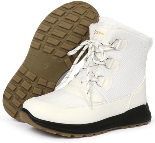 Women's Snow Ankle Boots Winter Lace-up Booties Warm Water Resistant 5.5-11