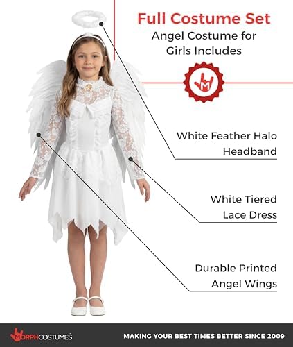 Morph, Angel Costume Girls, Halloween Costumes for Kids