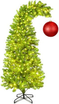 Seenelling 6 FT Lime Green Christmas Tree Prelit Whimsical Artificial