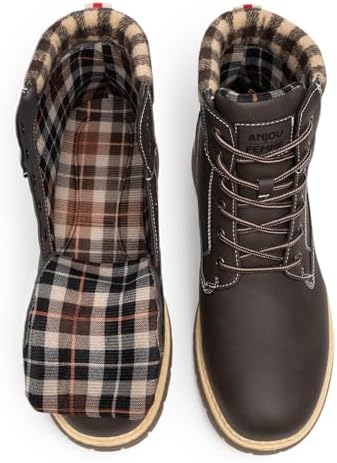 ANJOUFEMME Men's Winter Hiking Boots