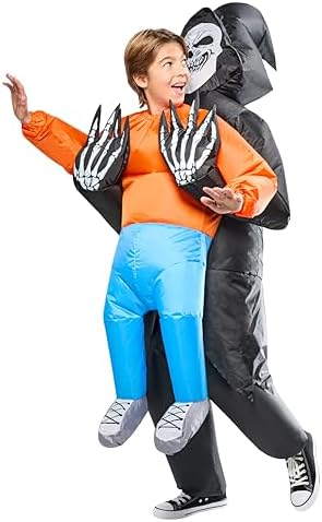Rubies Grim Reaper Abduction Inflatable Costume for Kids, Unisex One Size