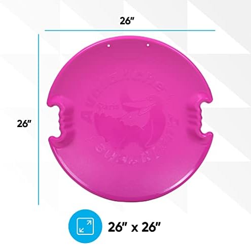 Superio Round Saucer Snow Sleds for Kids and Adult, Spiral Toddler Sled 26" Avalanche Circle Jet Sled for Toddlers Age Plastic Sledding Disc, Winter Snow Toys Fun for Kids and Adults, 3-Pack
