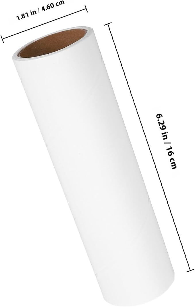 Heavy-Duty Lint Roller Replacement Refills 10 Rolls Extra Sticky Pet Hair Remover Paper Core 38mm Inner Diameter for Clothes, Carpet, and Furniture Cleaning