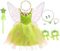 Fairy Costume for Girl Dress Up Halloween Cosplay with Wig