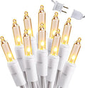 Brizled Incandescent Christmas Tree Lights, 300 Count, 69.6 ft, Clear White