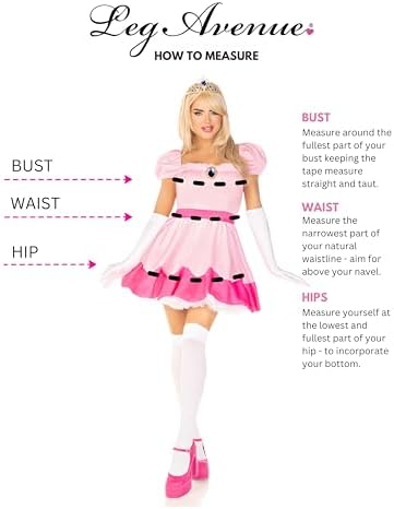 Leg Avenue Womens Princess Costume With Jeweled Dress Crown Gloves